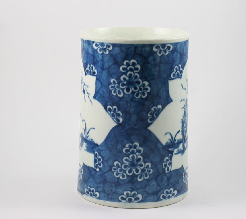18th Century and Earlier First Period Worcester Porcelain Tankard